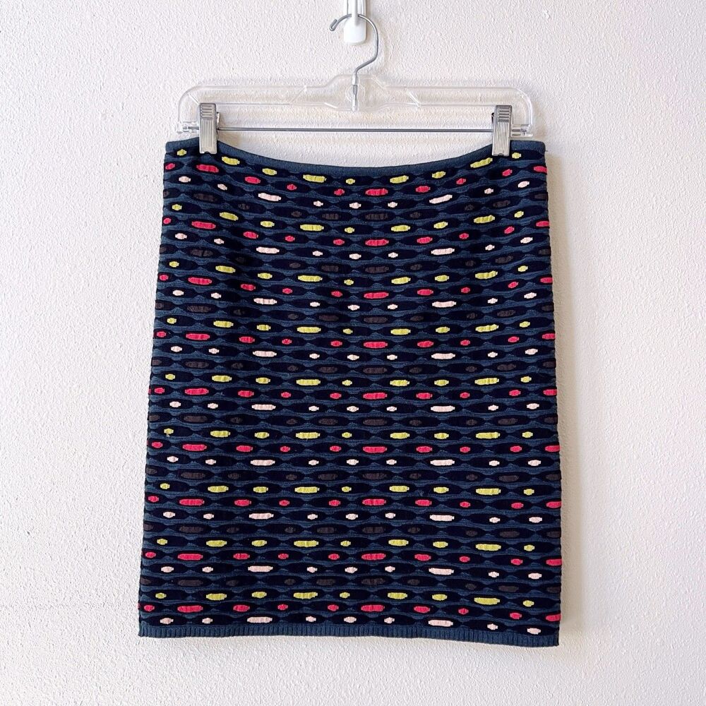 M Missoni Women’s Mini Skirt Women’s 10 Polka Dot Textured 3D Knit Stretch